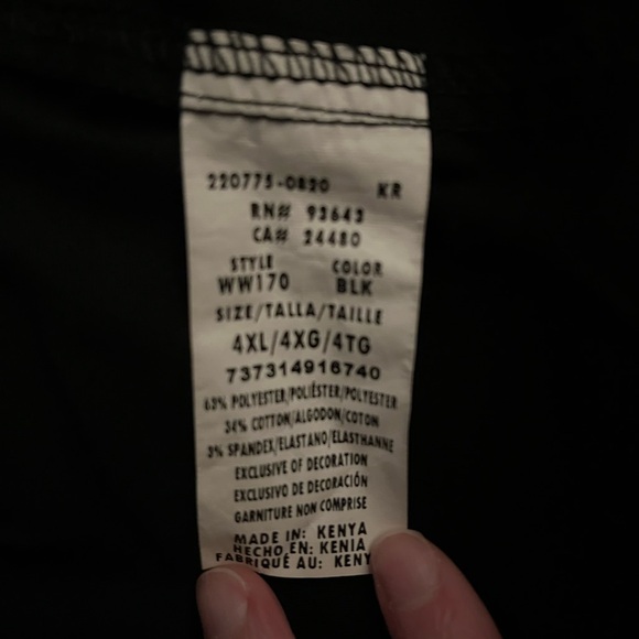 Cherokee scrub set. Color Black. Size 4XL. - Picture 4 of 7